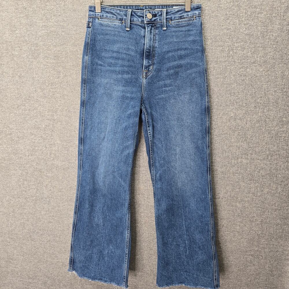 NOEND DENIM WIDE LEG CROP, SIZE 28